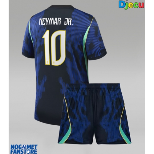 Brazil Neymar Jr #10 Gostujuci Dres za djecu SP 2026 Kratak Rukav (+ Kratke hlače)